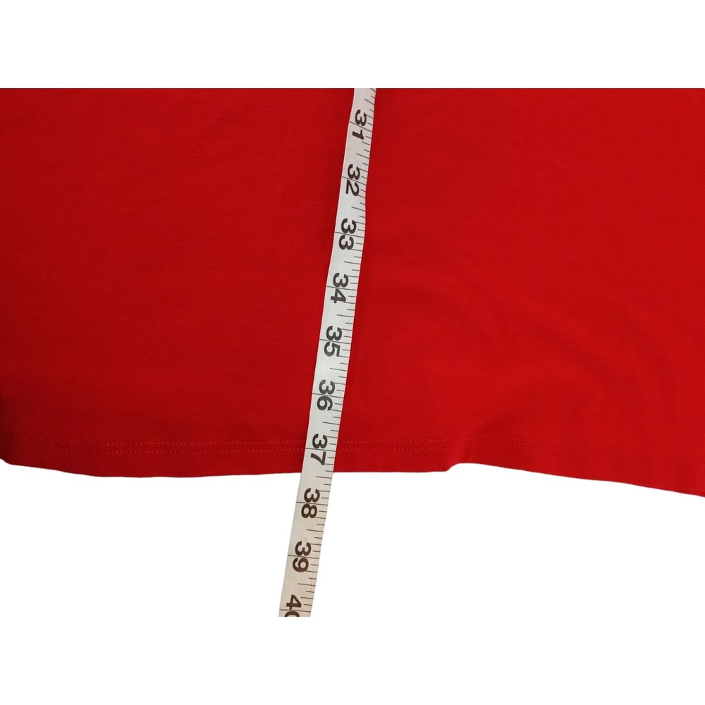 Eileen Fisher Women Shift Dress Red  Long Sleeve Round Neck Pullover XS - Picture 6 of 10